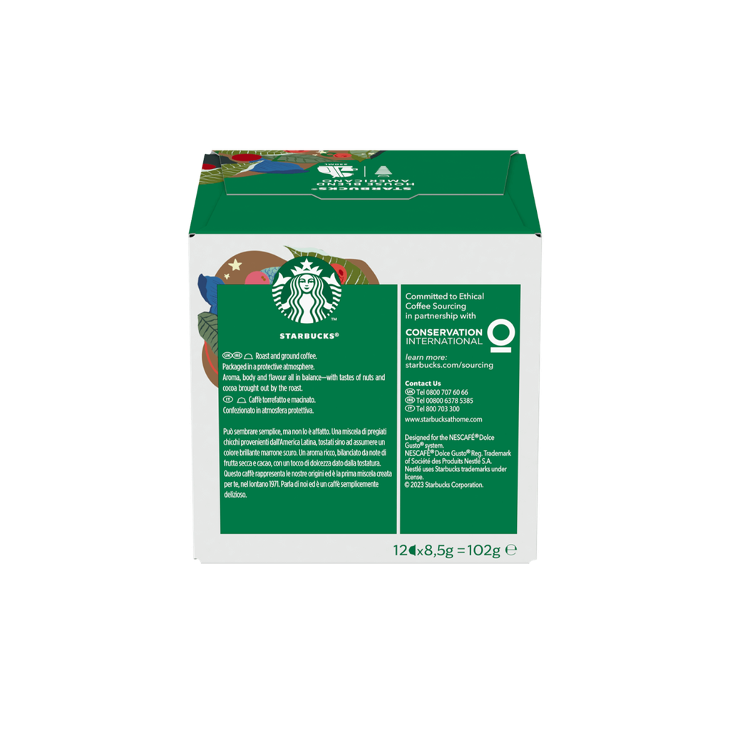 Coffee Capsules Starbucks "Caramel Macchiato" (for NESCAFÃ Dolce Gusto Coffee Machines), 6 + 6 Pcs.