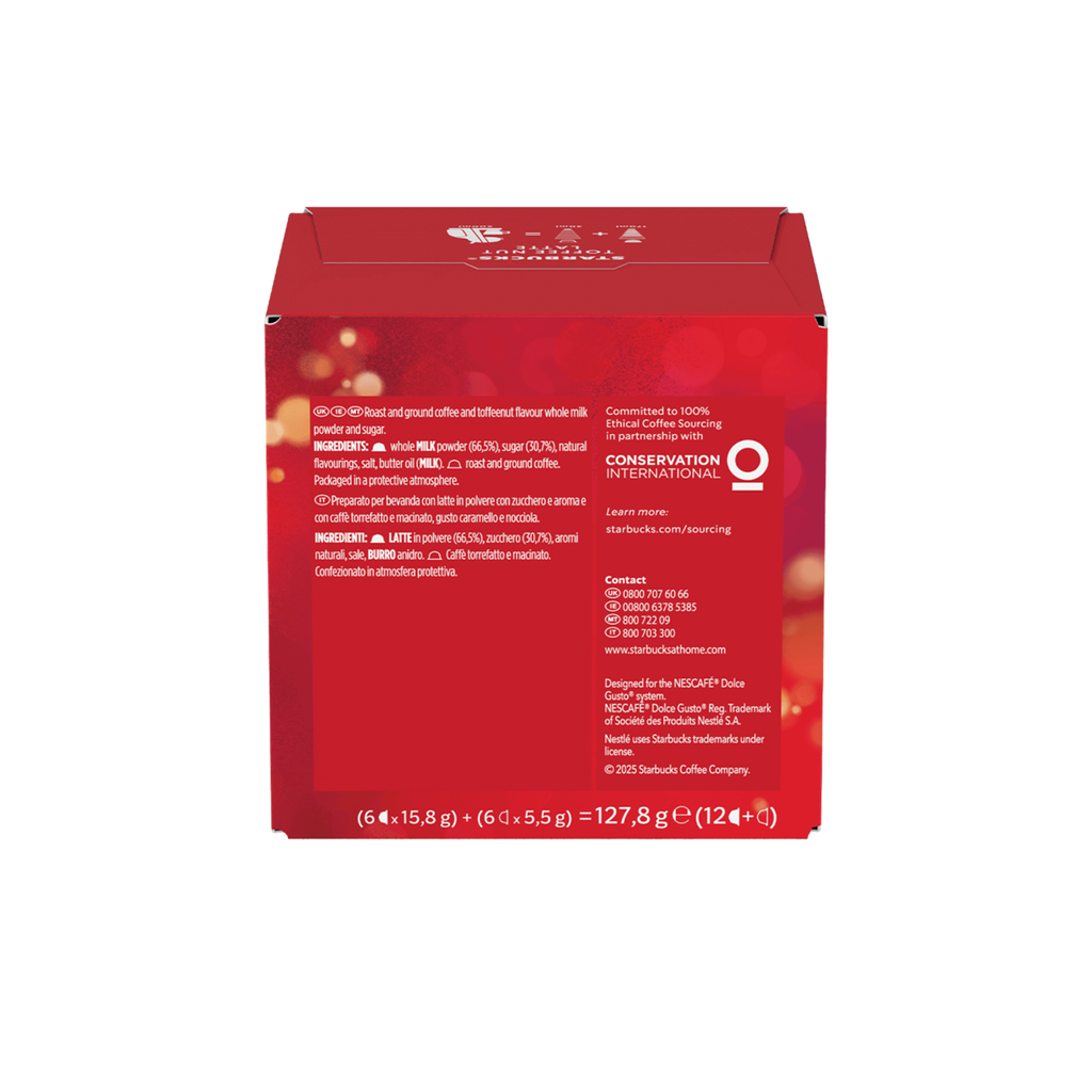 Coffee Capsules Starbucks "Caramel Macchiato" (for NESCAFÃ Dolce Gusto Coffee Machines), 6 + 6 Pcs.