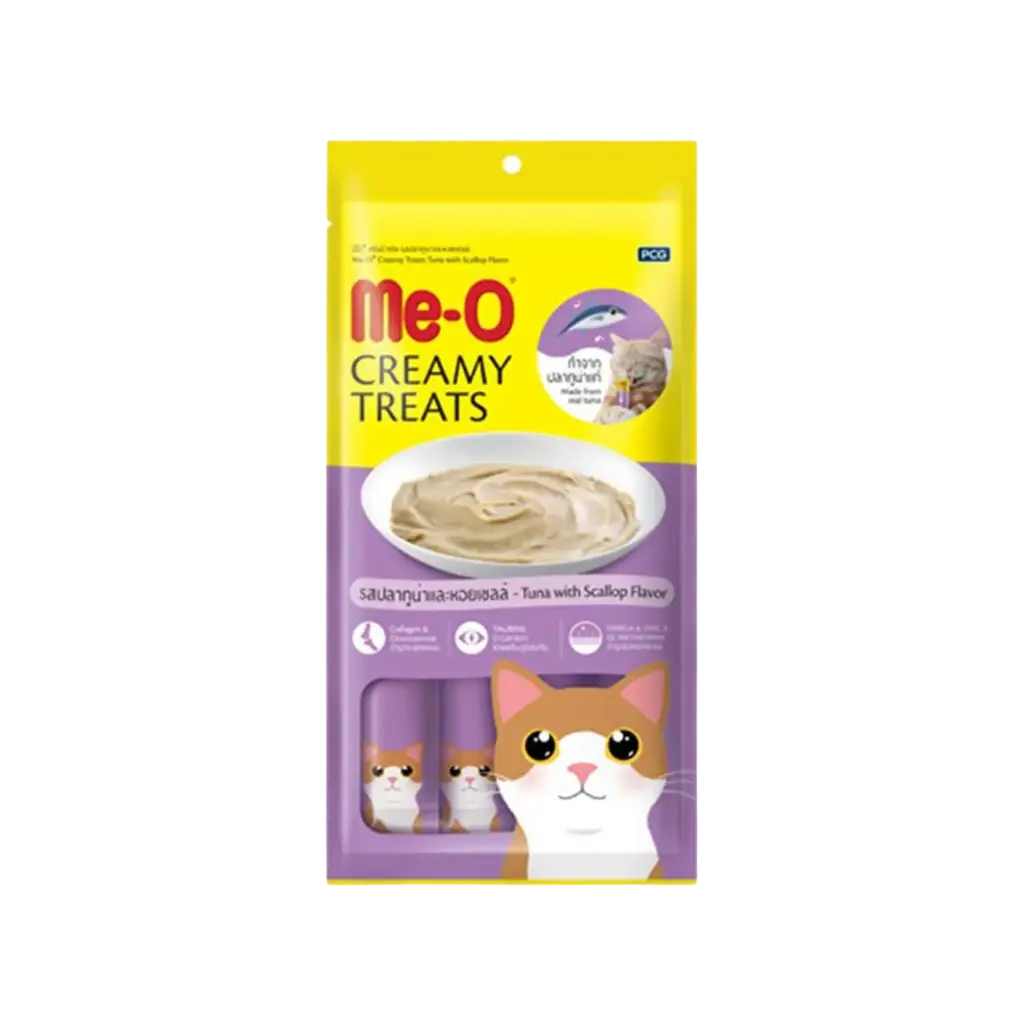 Me-O Tuna With Scallop (Creamy Treats) 4X15G