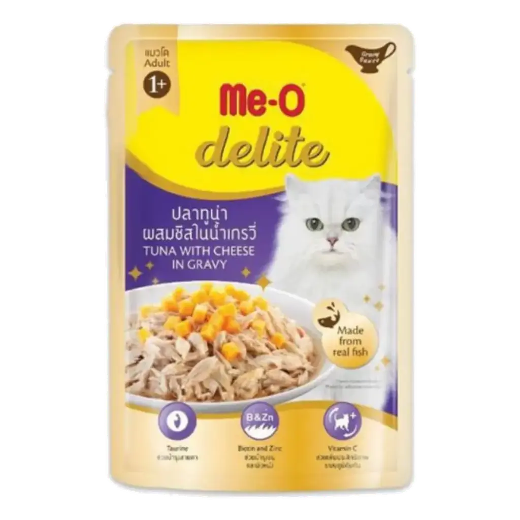 Me-O Delite Tuna With Cheese In Gravy (Pouch) 70G