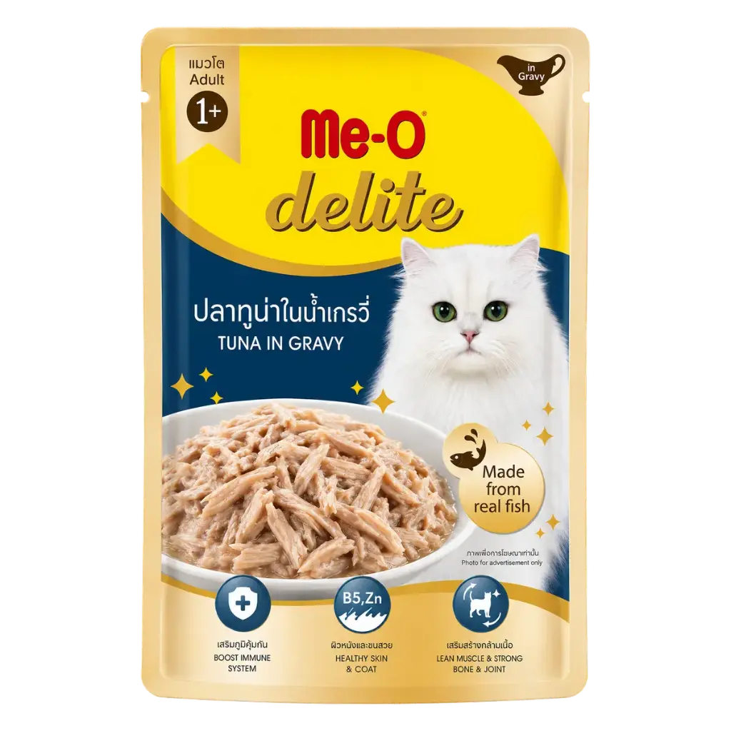 Me-O Delite Tuna In Gravy (Pouch) 70G