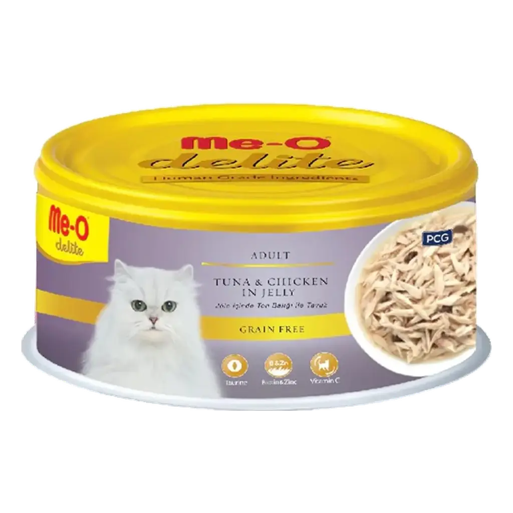 Me-O Delite Tuna & Chicken In Jelly (Can) 80G