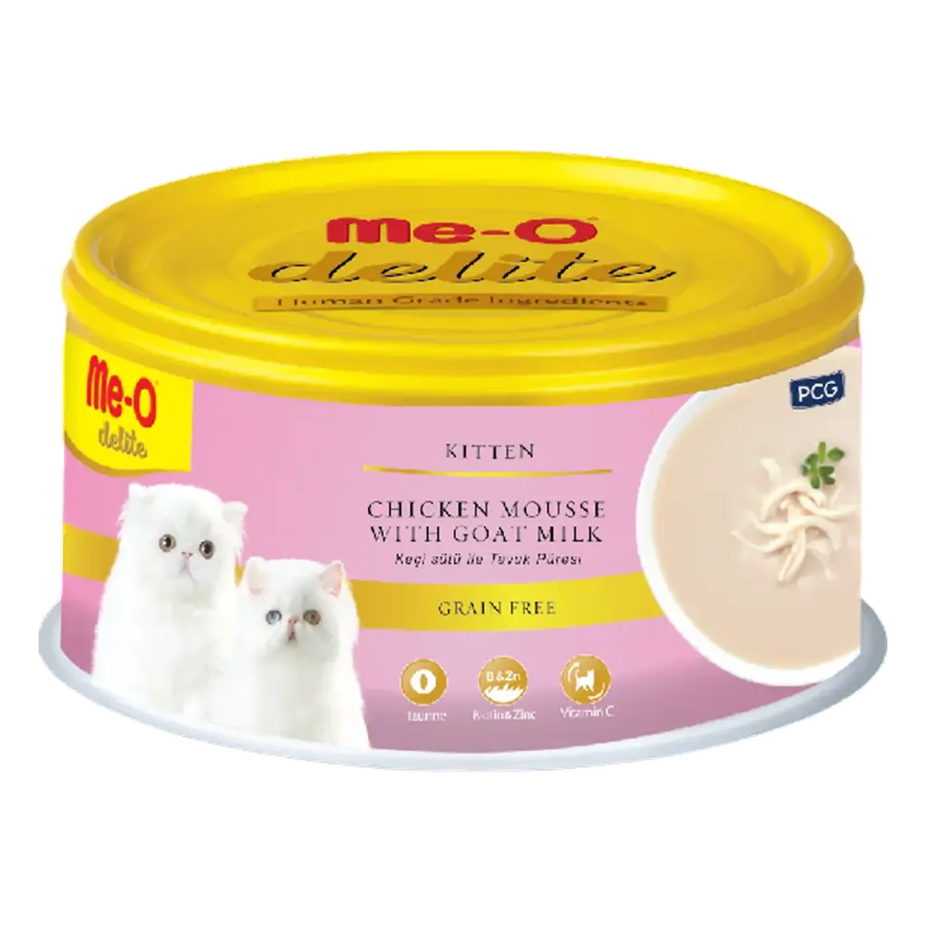 Me-O Delite Chicken Mousse With Goat Milk (Can) 80G