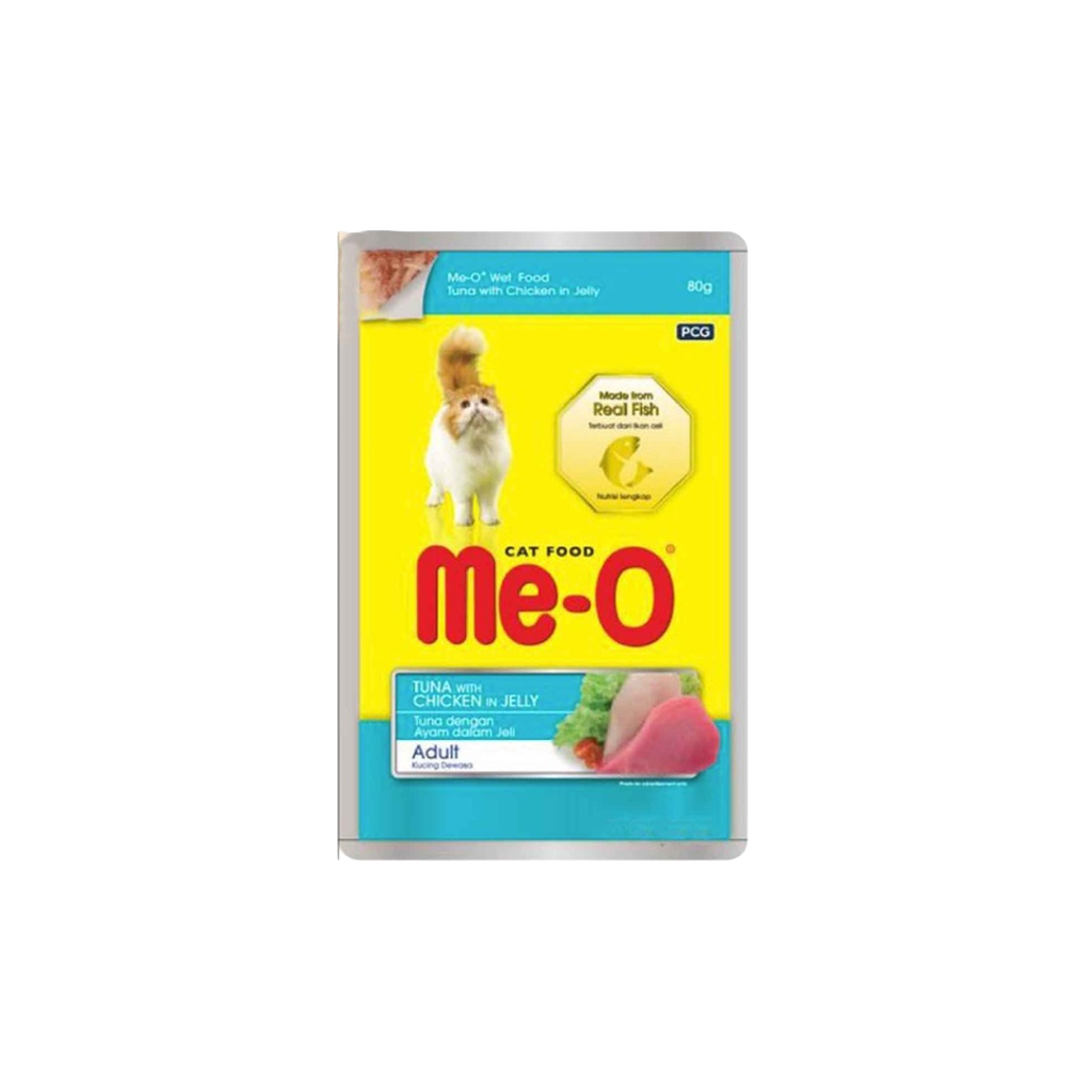 Me-O Tuna With Chicken In Jelly (Pouch) 80G