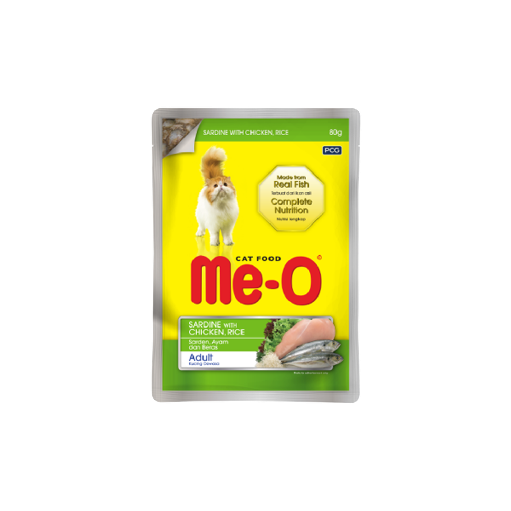Me-O Cat Sardine With Chicken And Rice (Pouch) 80G