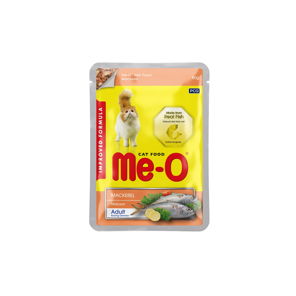 Me-O Mackerel In Jelly (Pouch) 80G