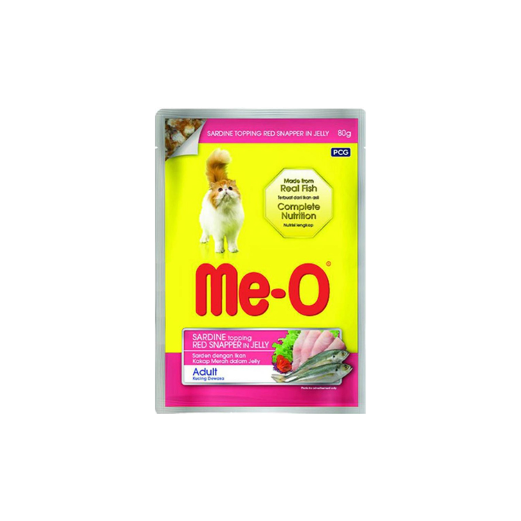 Me-O Sardine With Red Snapper In Jelly (Pouch) 80G