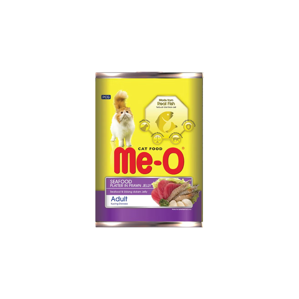 Me-O Seafood Platter In Prawn Jelly (Can) 400G