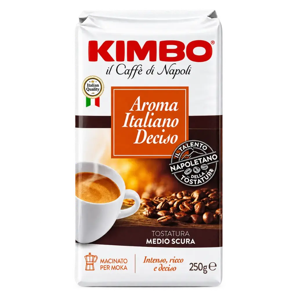 Kimbo Aroma Italiano Deciso Ground Coffee 250G