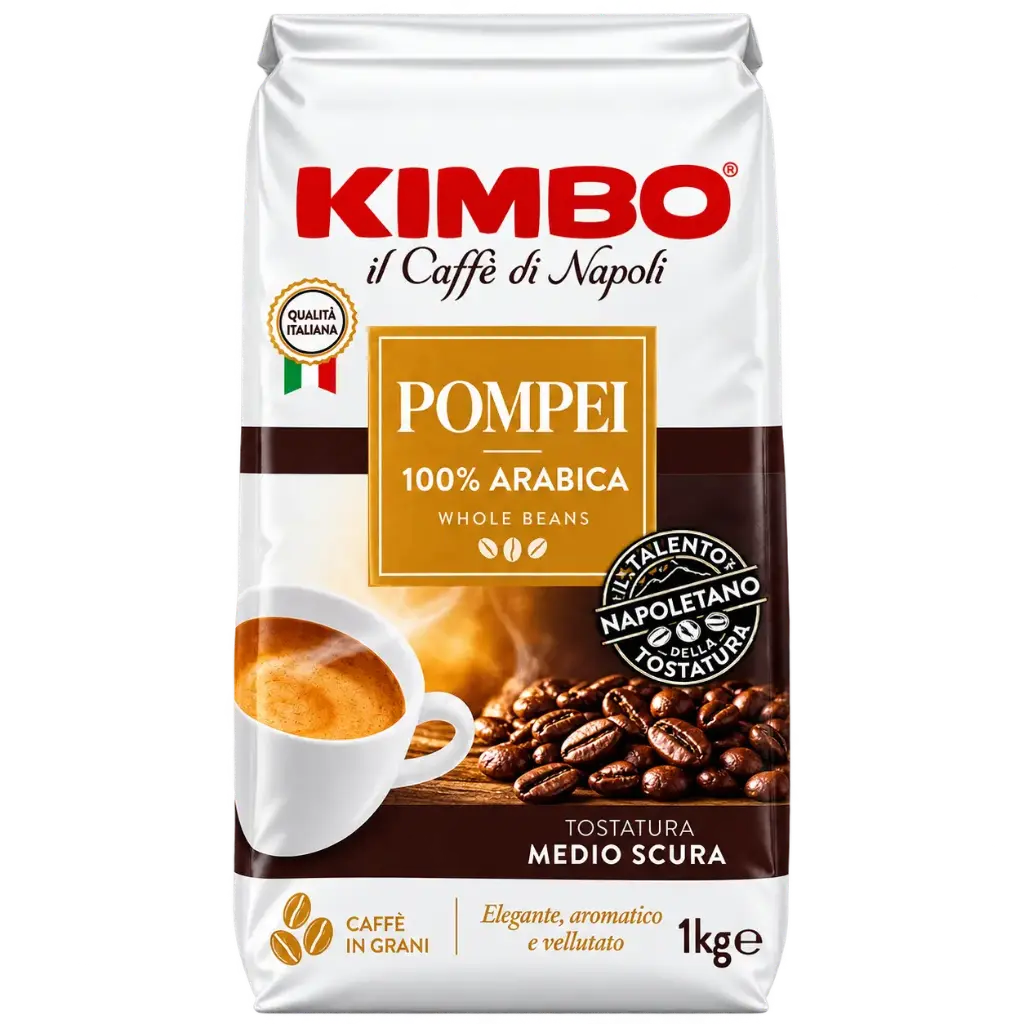 Kimbo Pompei Whole Beans 1KG