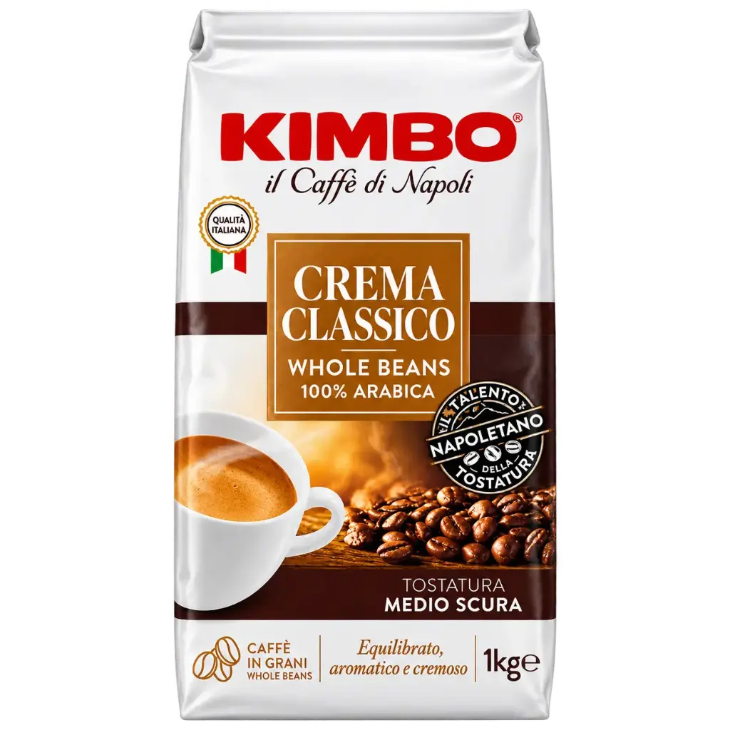 Kimbo Crema Classico Whole Beans 1KG