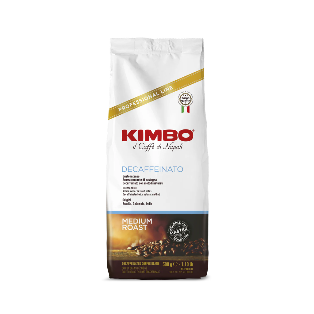 Kimbo Decaffeinato Whole Beans 500G