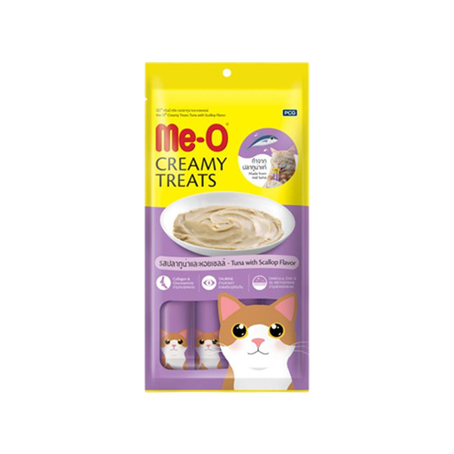 [ADZ008006] Me-O Tuna With Scallop (Creamy Treats) 4X15G