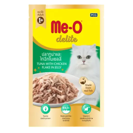 [ADZ008009] Me-O Delite Tuna With Chicken Flake In Jelly (Pouch) 70G