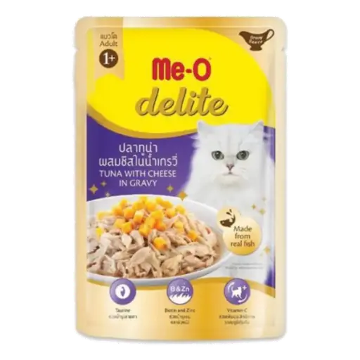 [ADZ008013] Me-O Delite Tuna With Cheese In Gravy (Pouch) 70G