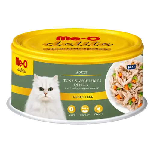 [ADZ008019] Me-O Delite Tuna With Vegetables In Jelly (Can) 80G