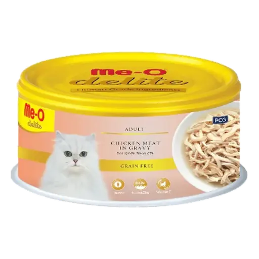 [ADZ008022] Me-O Delite Chicken Flake In Gravy (Can) 80G