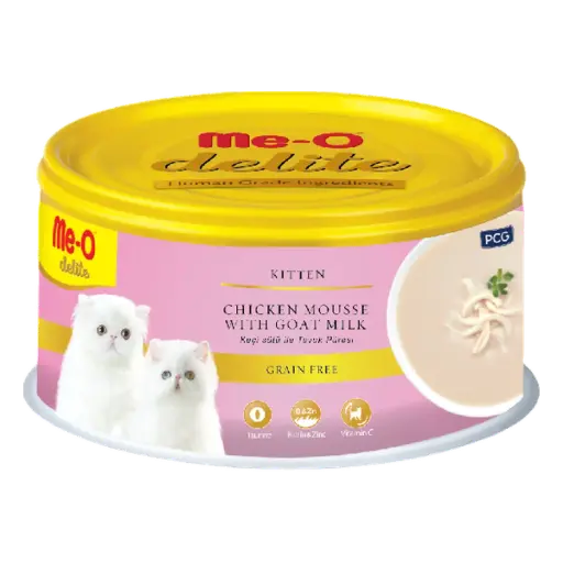 [ADZ008024] Me-O Delite Chicken Mousse With Goat Milk (Can) 80G