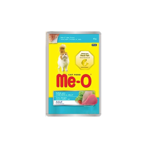 [ADZ008028] Me-O Tuna With Chicken In Jelly (Pouch) 80G