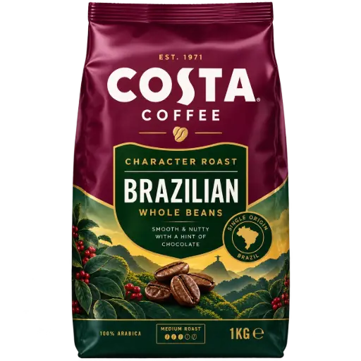 [ADZ006007] Costa Character Roast Brazilian Whole Beans 1KG