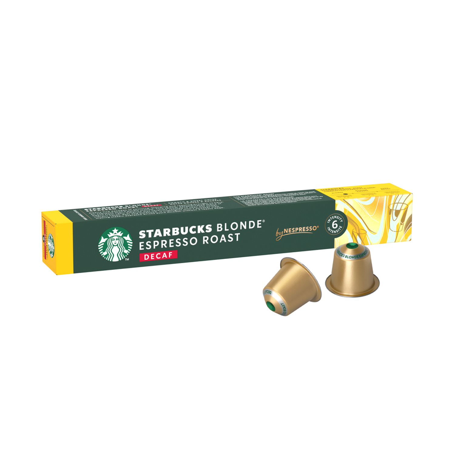 کپسول قهوه استارباکس مدل بلوند بدون کافئین Blonde Espresso Roast Decaf